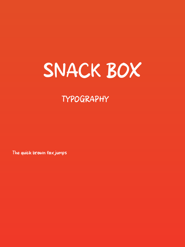 Snack Box Poster
