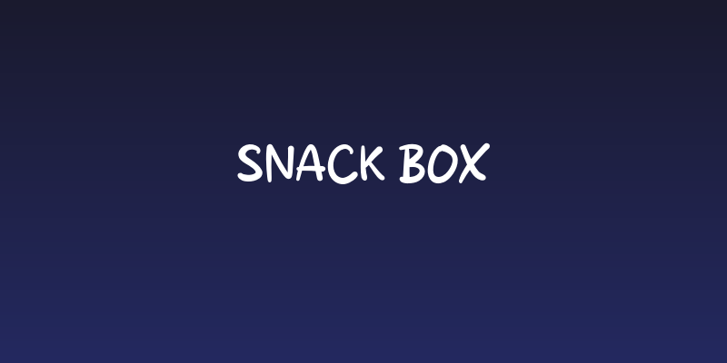 Snack Box Social Header