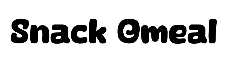 Snack Omeal  Frei Schriftart Herunterladen