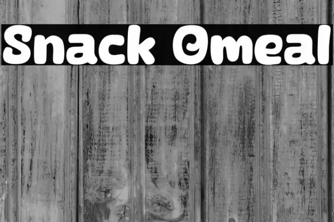 Snack Omeal फ़ॉन्ट examples