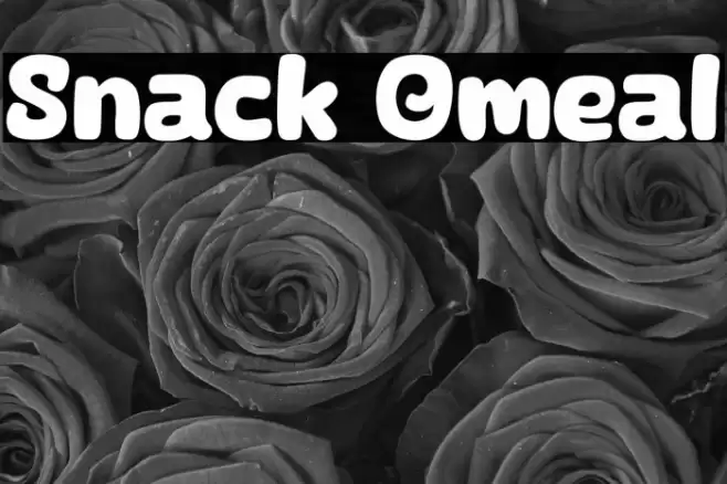 Snack Omeal फ़ॉन्ट examples