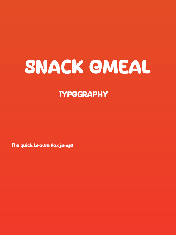 Snack Omeal Poster