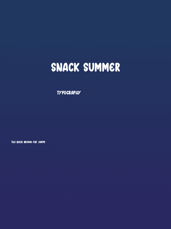 Snack Summer Poster