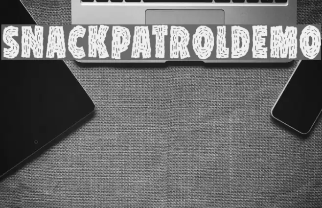 SnackPatrolDEMO Font examples