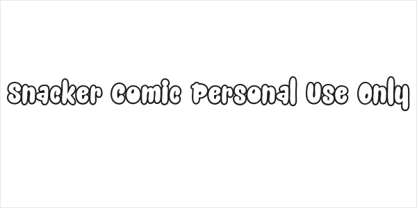 Snacker Comic Personal Use Only Logo