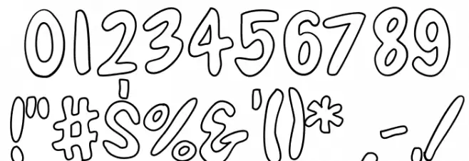 Snacktime Font OTHER CHARS