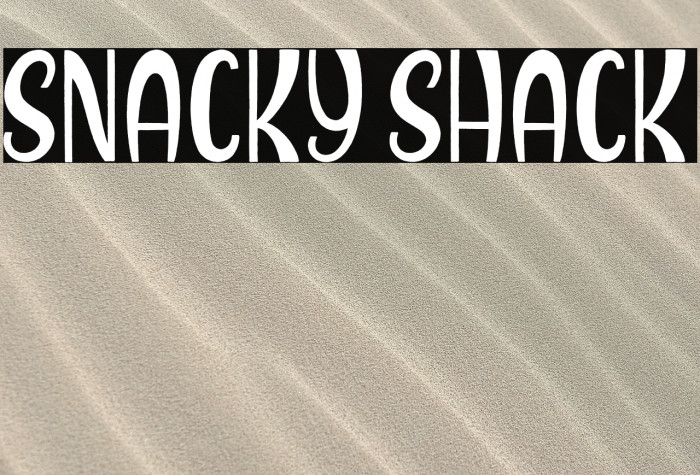 Snacky Shack Example 1