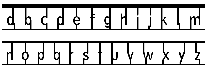 Snag Mag Font LOWERCASE