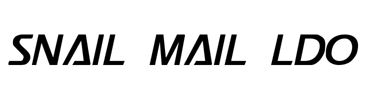 Snail Mail LDO  font caratteri gratis