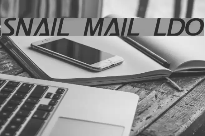 Snail Mail LDO Font examples