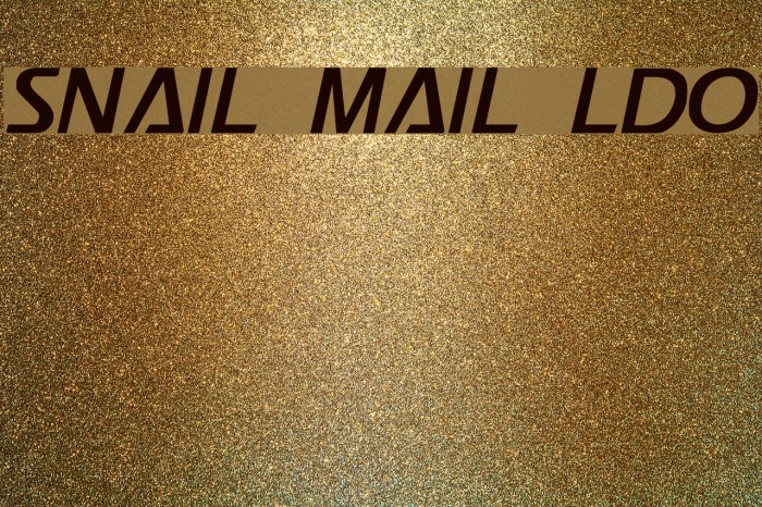 Snail Mail LDO Font examples