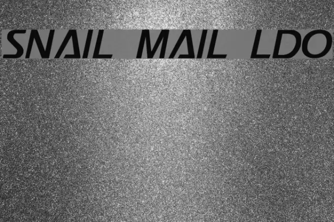 Snail Mail LDO Font examples