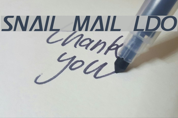 snail mail example