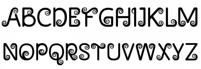 Snail Mood Schriftart Groß