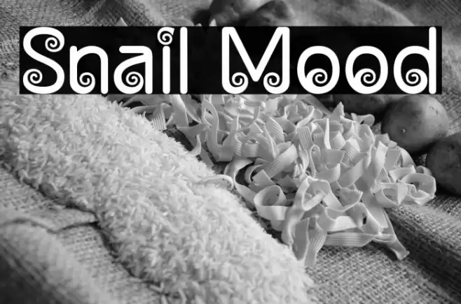 Snail Mood Font examples
