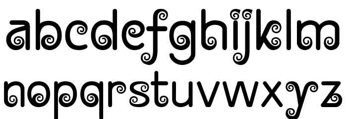Snail Mood Font Litere mici
