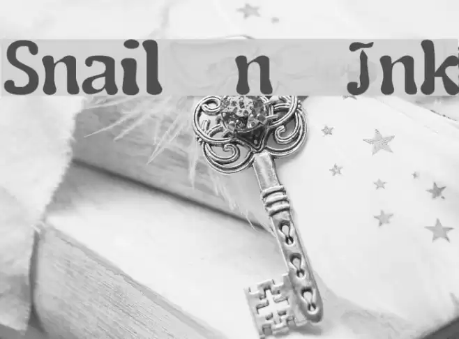 Snail n Ink Font examples