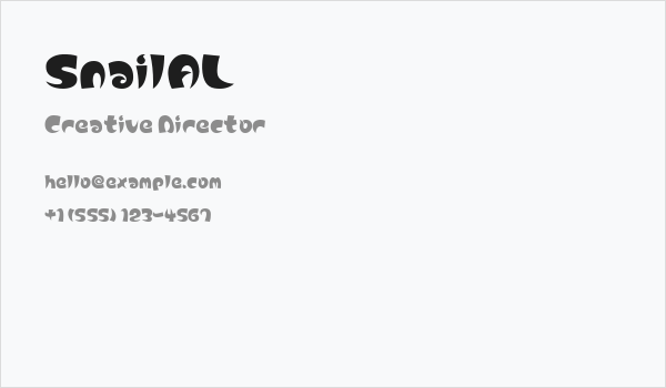 SnailAL Business Card