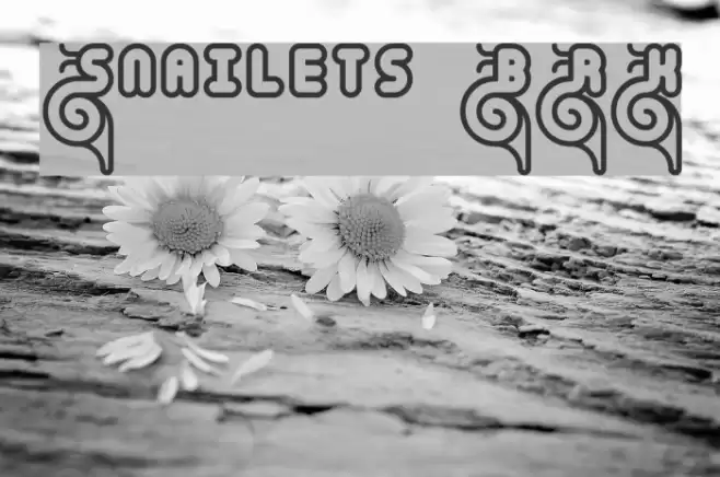 Snailets BRK Font examples