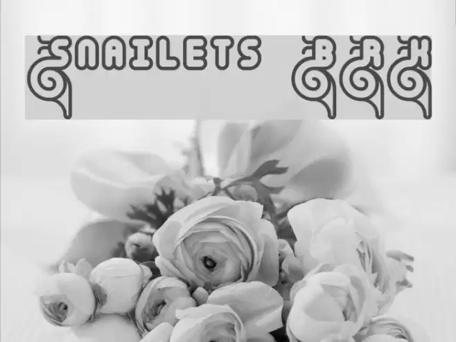 Snailets BRK Font examples