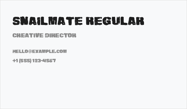 Snailmate Regular Business Card