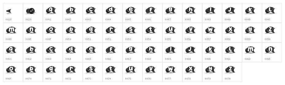 Snake Business Regular Character Map