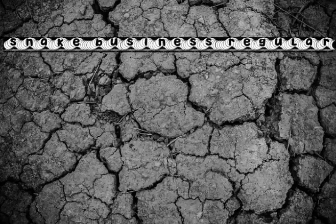 Snake Business Regular Font examples