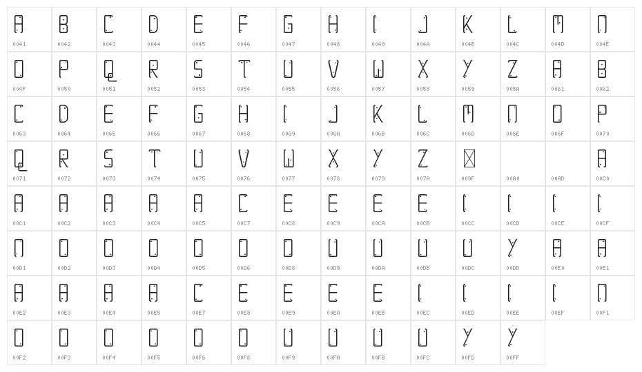 Snake Game Demo Character Map