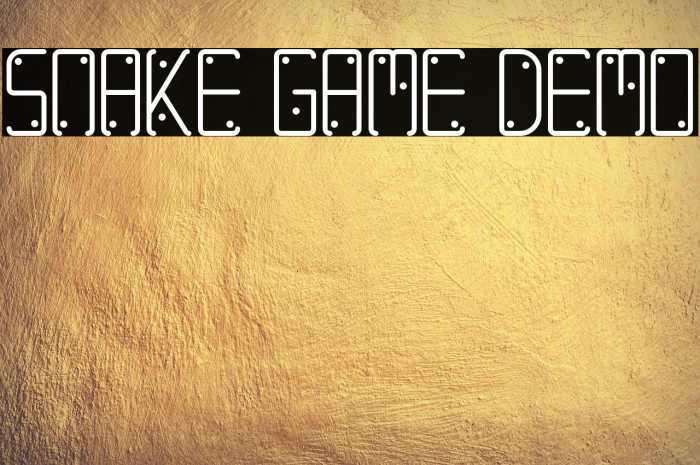 Snake Game Demo Example 3