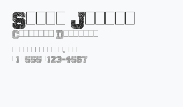 Snake Jacket Business Card