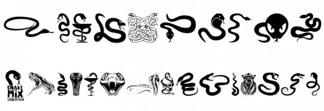 Snake Mix Font OTHER CHARS