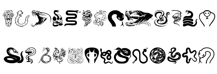 Snake Mix Font LOWERCASE