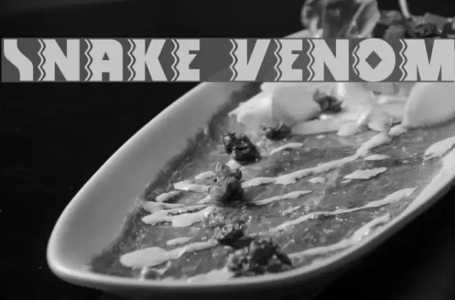 Snake Venom Font examples