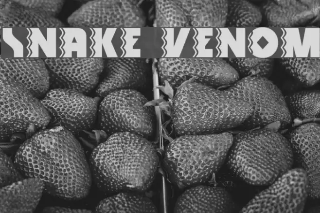 Snake Venom Font examples