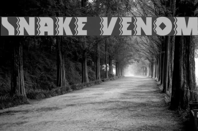 Snake Venom Font examples