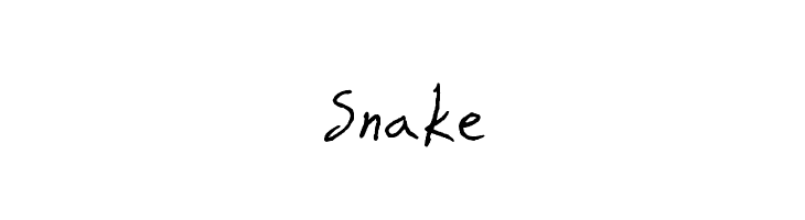 Snake  नि: शुल्क फ़ॉन्ट्स डाउनलोड