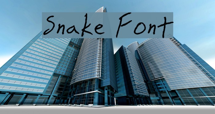 Snake Font examples