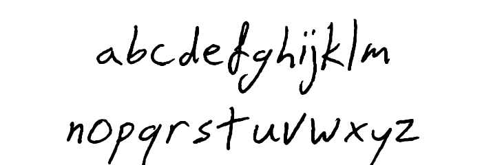 Snake Font LOWERCASE