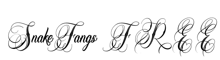 SnakeFangs FREE  Frei Schriftart Herunterladen