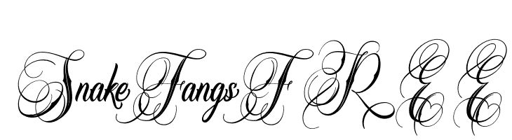 SnakeFangsFREE  フリーフォントのダウンロード