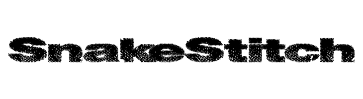 SnakeStitch Font