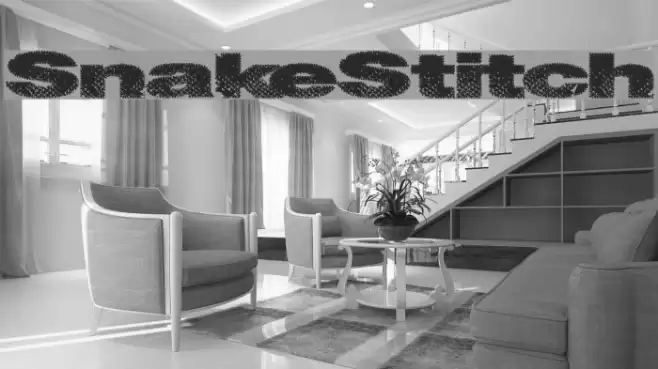 SnakeStitch Font examples