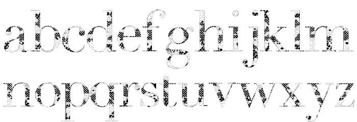 Snake Font LOWERCASE
