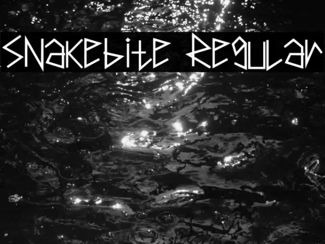 Snakebite Regular Font examples