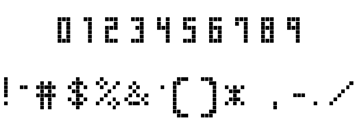 Snap 2 Grid Regular Font OTHER CHARS