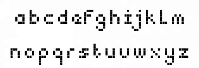 Snap 2 Grid Regular फ़ॉन्ट लोअरकेस