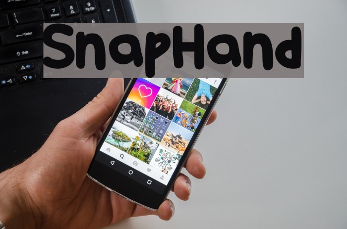 SnapHand Font examples