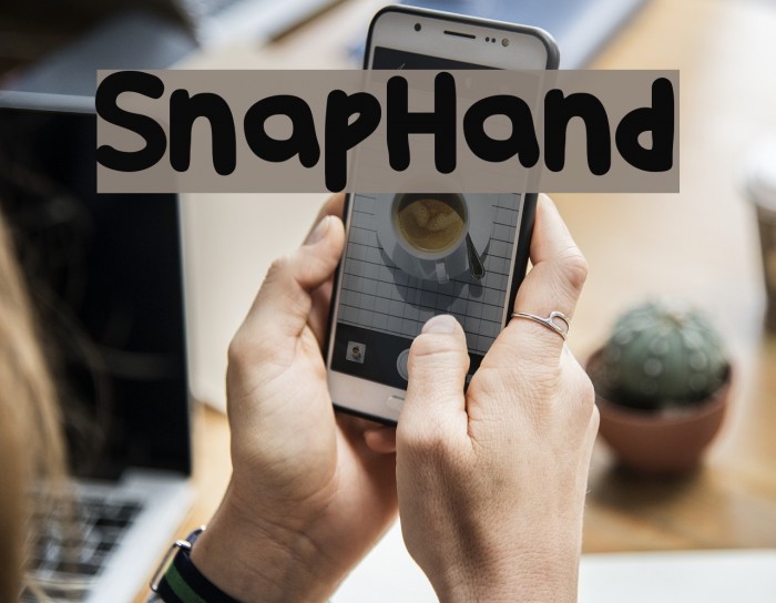 SnapHand Font examples