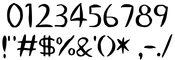 Snap_P Font OTHER CHARS