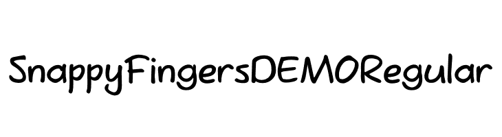 Snappy Fingers DEMO Regular  لخطوط تنزيل